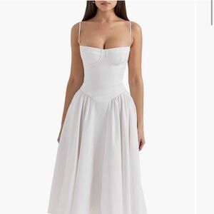 House of CB Samaria Corset Fit & Flare Dress